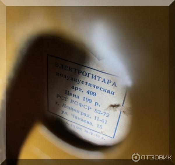 Электрогитара Арктоп 409 фото