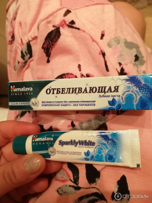 Зубная паста Himalaya Herbals Sparkly White фото