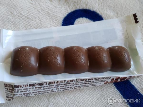 Шоколад Nestle Aero Peppermint со вкусом перечной мяты фото