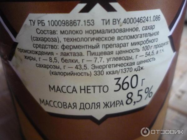 Состав продукта