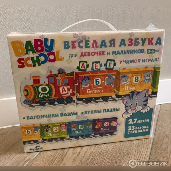 Азбука-пазл Origami Baby school фото