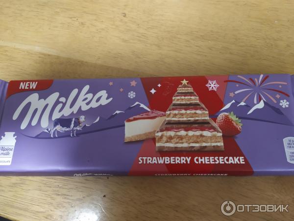 Шоколад Milka Strawberry Cheesecake фото