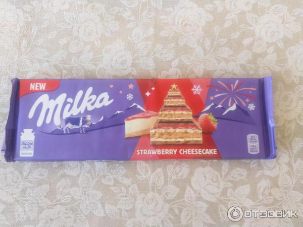 Milka Strawberry Cheesecake