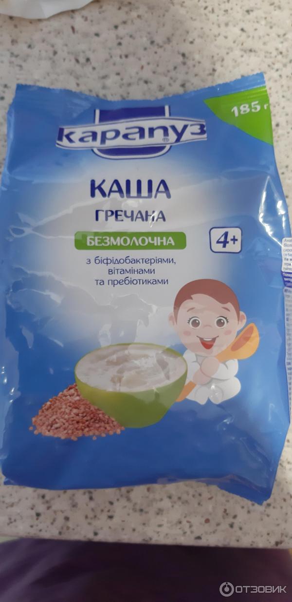 Каша безмолочная гречневая Карапуз фото