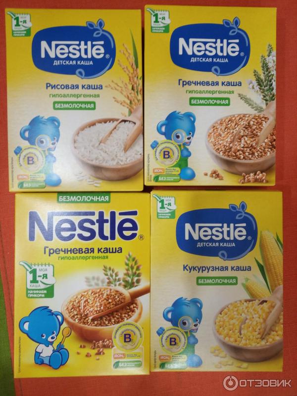 Детские каши Nestle фото