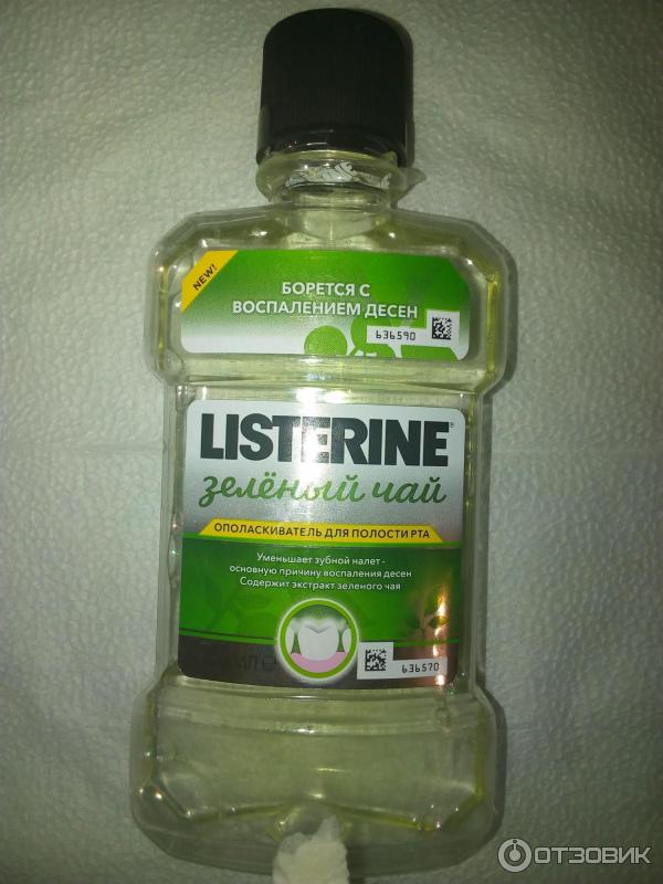 Ополаскиватель для полости рта Listerine Зеленый чай фото