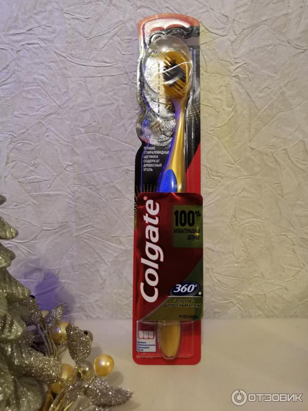 Зубная щетка Colgate 360 Древесный уголь фото