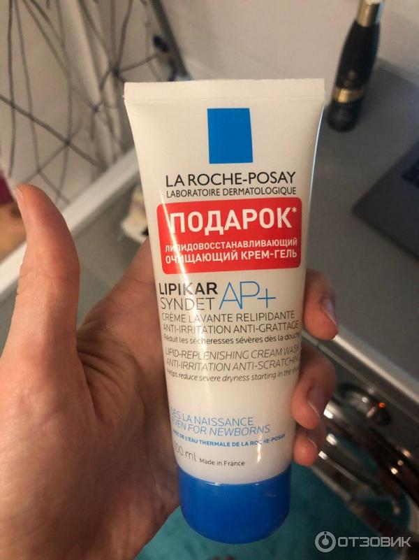 Липидовосстанавливающий крем-гель для лица и тела La Roche-Posay Lipikar syndet AP+ фото