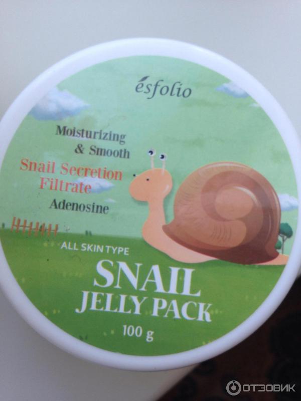 Маска для лица Esfolio Snail jelly pack фото