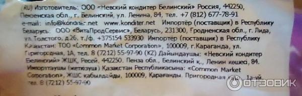 Конфеты с пралиновым корпусом в глазури Ореховое царство ООО Невский кондитер Белинский фото