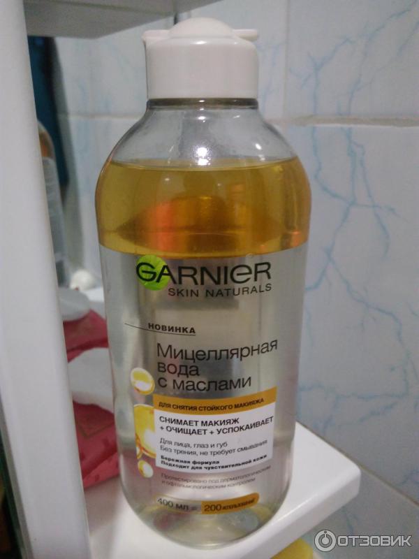 Мицеллярная вода Garnier Skin Naturals с маслами фото