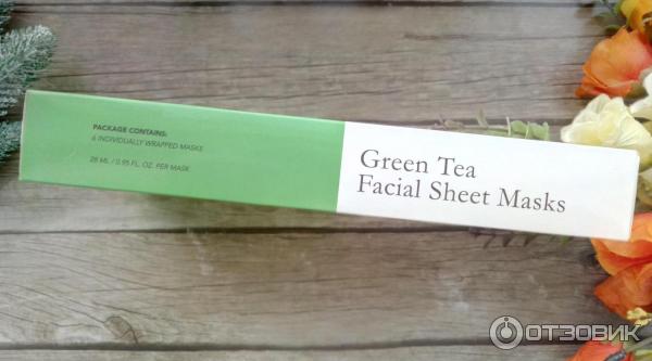 Тканевая маска для лица Grace & Stella с экстрактом зеленого чая Green Tea Facial Sheet Masks фото