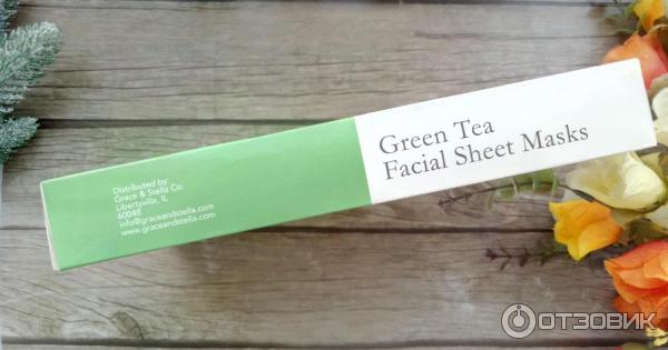 Тканевая маска для лица Grace & Stella с экстрактом зеленого чая Green Tea Facial Sheet Masks фото