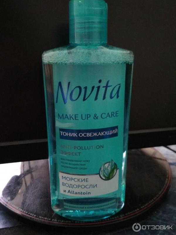 Тоник освежающий Novita Make up &Care фото