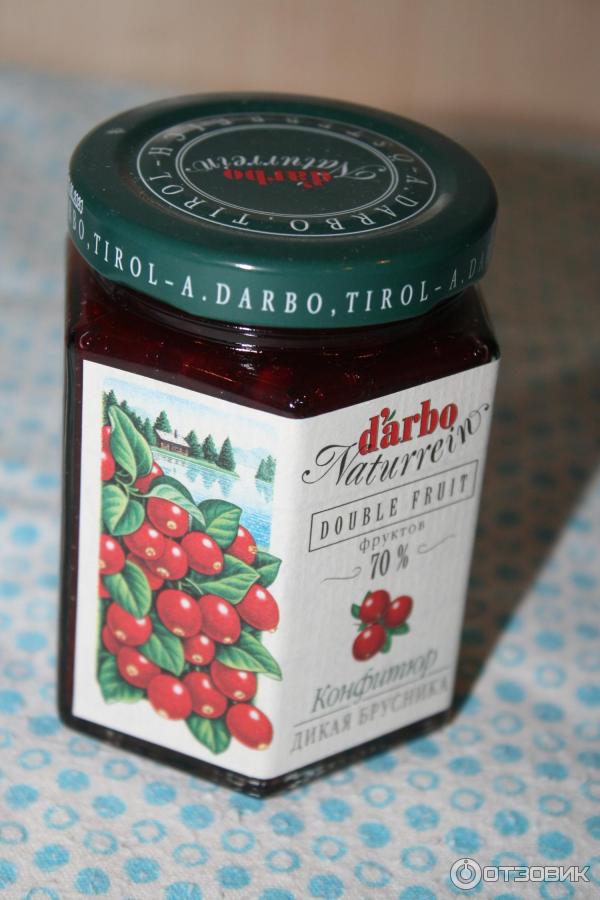 Конфитюр D'arbo Naturrein Дикая брусника фото