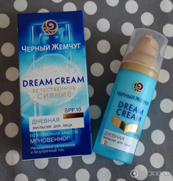 Дневная эмульсия для лица Черный Жемчуг SPF 10 Dream cream естественное сияние фото