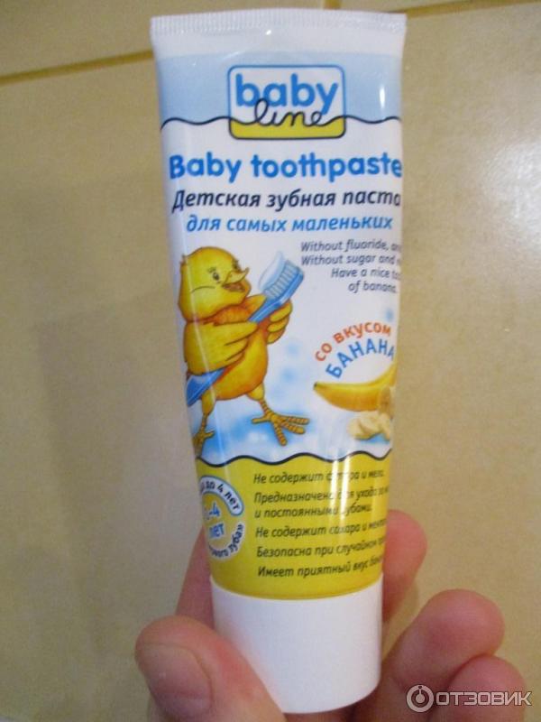 Детская зубная паста BabyLine со вкусом банана фото