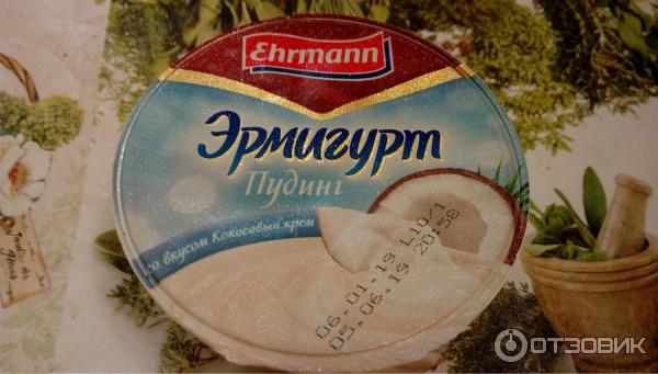 Пудинг Ehrmann Эрмигурт со вкусом Кокосовый крем фото