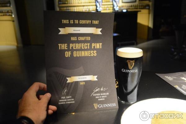 Экскурсия на пивоваренный завод Guinness (Ирландия, Дублин) фото