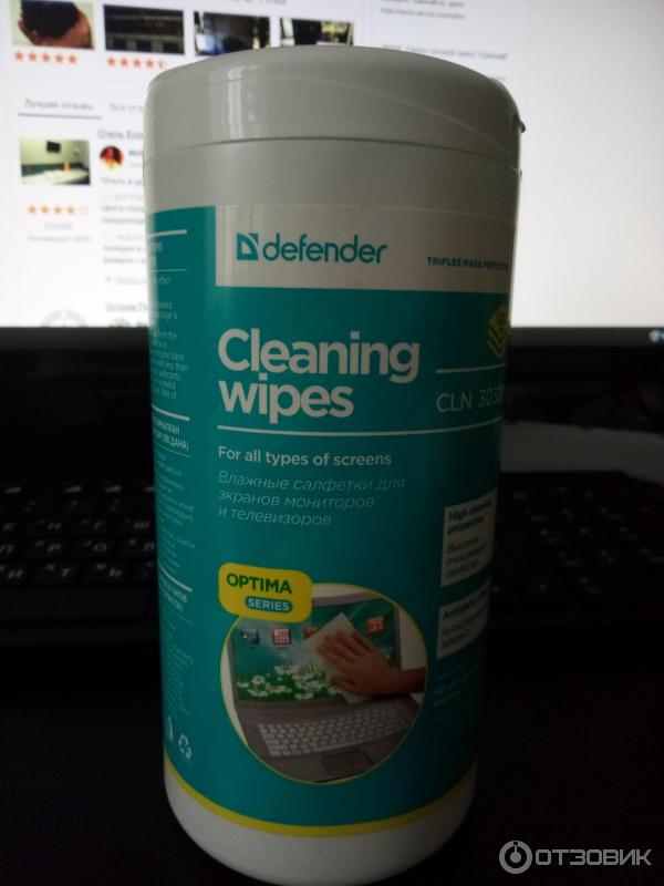 Салфетки чистящие Сима-Ленд для всех типов экранов Cleaning wipes фото