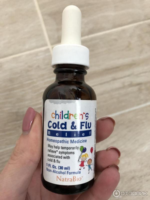 Капли гомеопатические Natra Bio Children’s Cold and Flu Relief фото