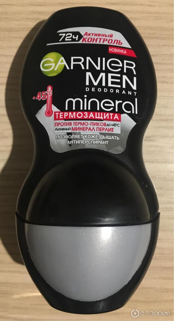 Роликовый дезодорант-антиперспирант Garnier Men Mineral 72 ч Активный контроль термозащита фото