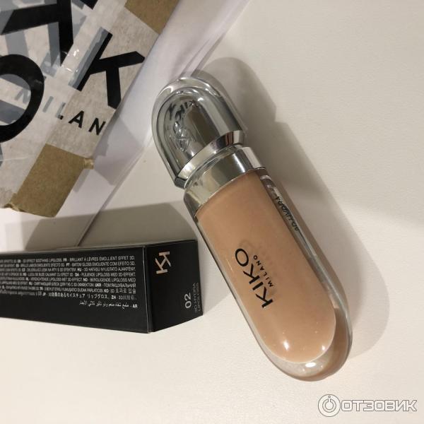 Отзыв о Блеск для губ Kiko 3D Hydra Lipgloss | Ванильная клумба под ...