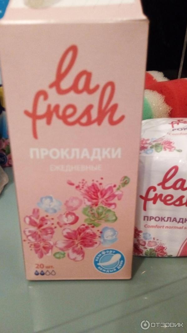 Прокладки женские гигиенические ежедневные La Fresh фото