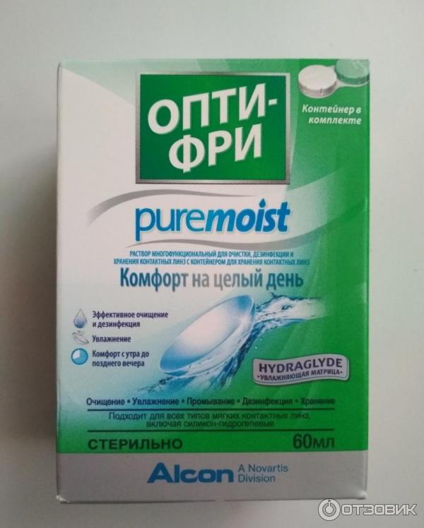 Раствор для линз Alcon Опти Фри pure moist фото