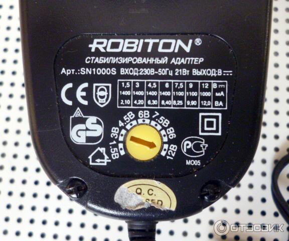 Трансформаторный блок питания Robiton SN1000S на 1,5V–12V фото