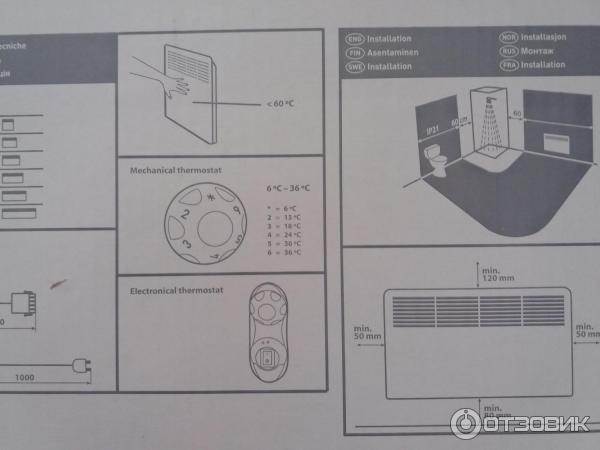 Конвектор электрический Beta1000w фото