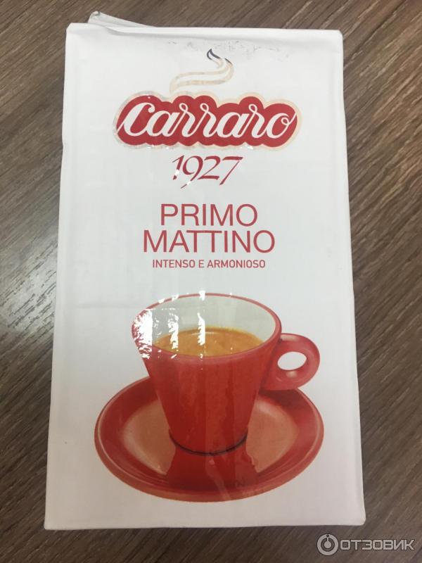 Кофе молотый натуральный жареный Carraro Primo Mattino фото