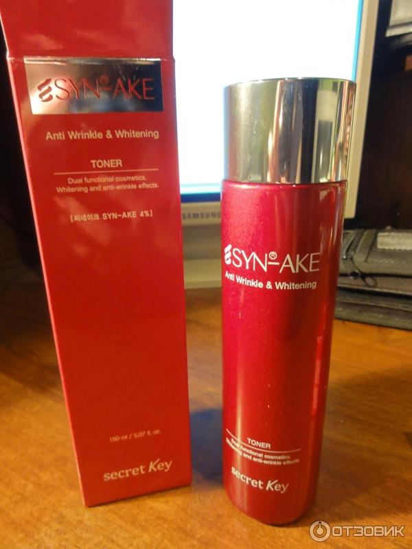 Тонер SECRET KEY Syn-Ake Anit wrinkle & Whitening Toner фото