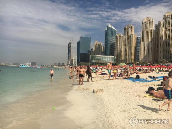 Пляж Dubai Marina beach (ОАЭ, Дубай) фото