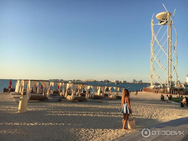 Пляж Dubai Marina beach (ОАЭ, Дубай) фото