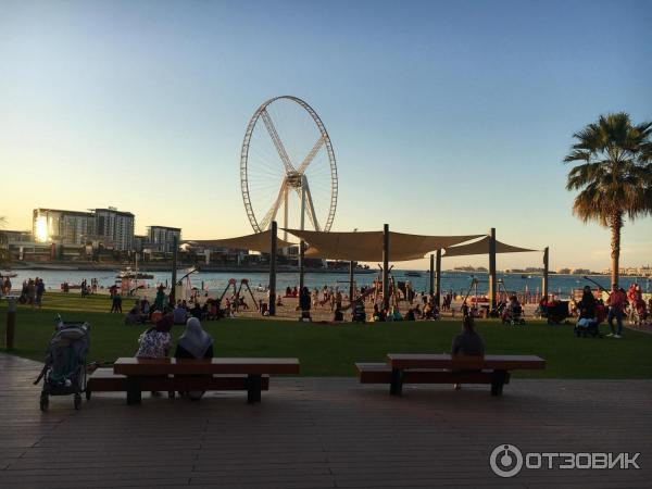 Пляж Dubai Marina beach (ОАЭ, Дубай) фото