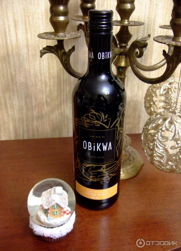 Вино красное сухое Obikwa Shiraz фото