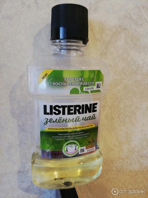 Ополаскиватель для полости рта Listerine Зеленый чай фото