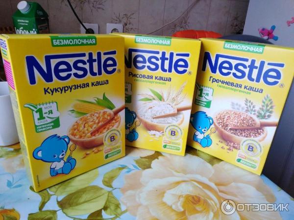 Сухие безмолочные каши Nestle Первая ступень фото