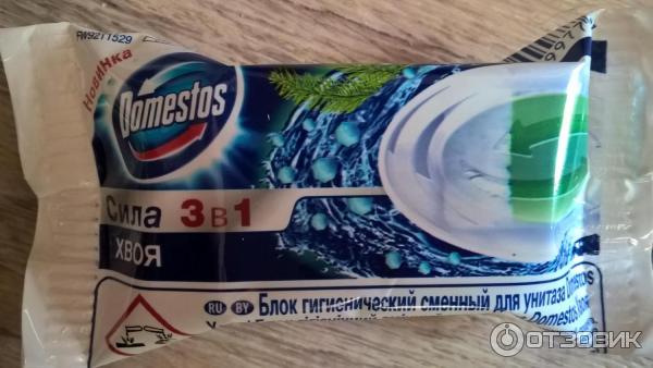 Блок гигиенический для унитаза Domestos Хвоя фото