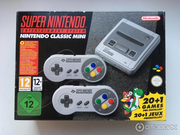 SNES Mini коробка.