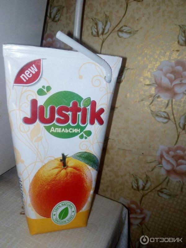 Апельсиновый нектар Justik фото