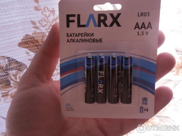 Алкалиновые батарейки Flarx AAA 1.5V фото