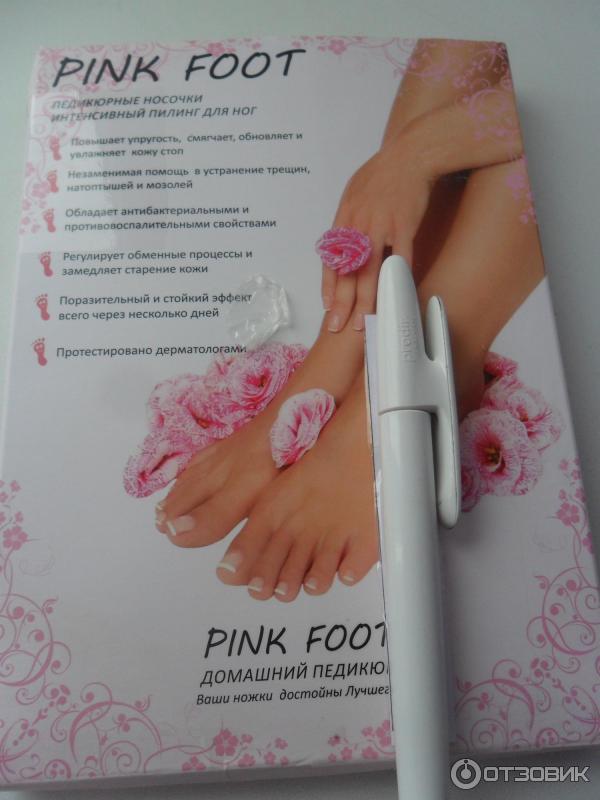 Педикюрные носочки Pink Foot фото