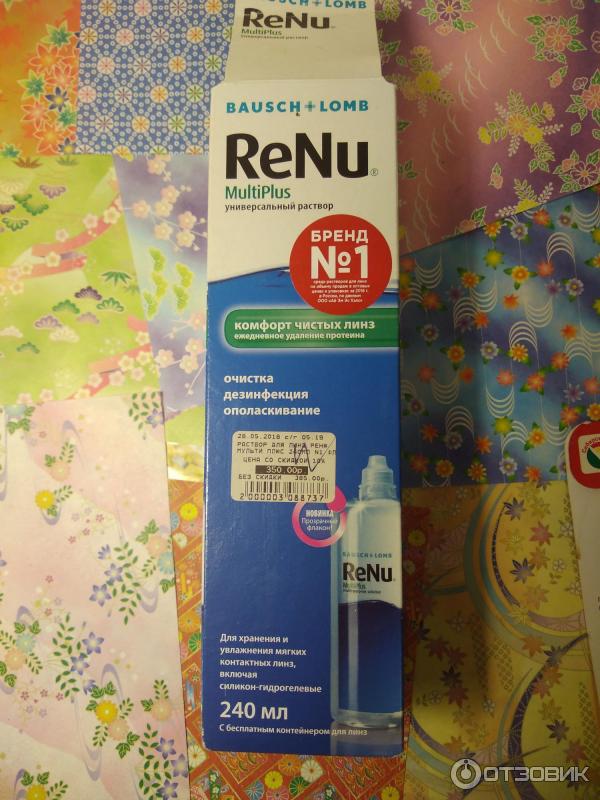 Раствор для линз Renu Multi Plus фото