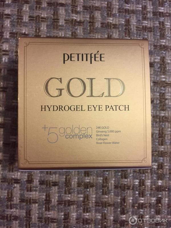 Гидрогелевые патчи Petitfee Gold Hydrogel Eye Patch фото