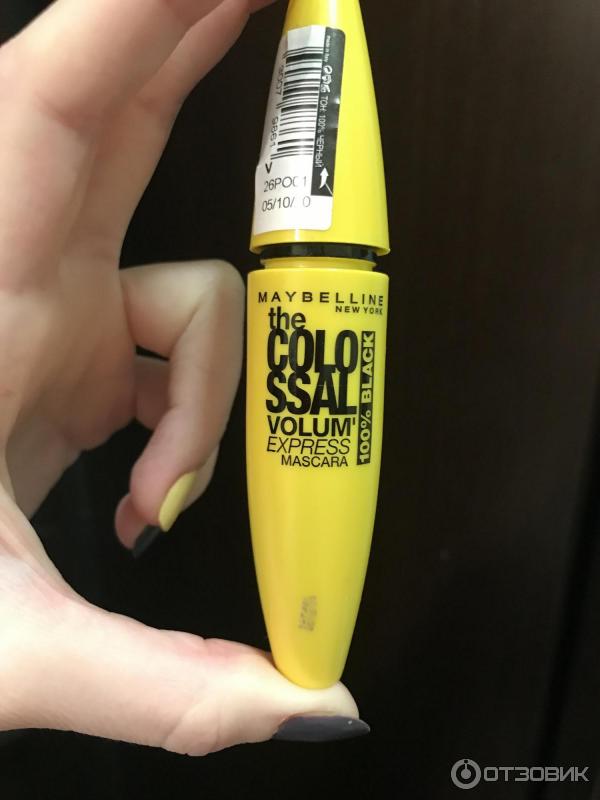 Тушь для ресниц MAYBELLINE The Colossal Volum Express mascara 100% black фото