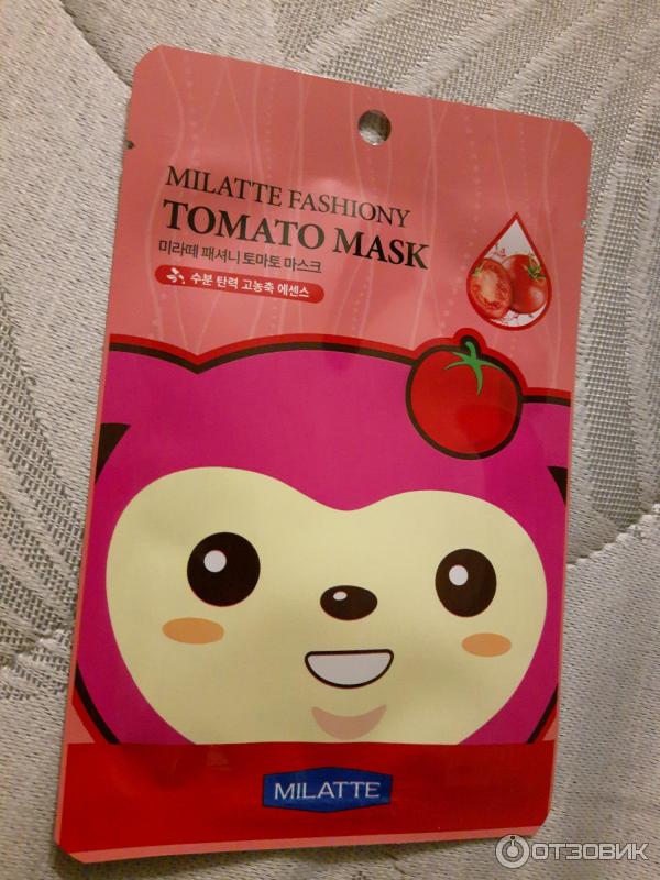 Milatte Fashiony Tomato Mask Sheet – маска тканевая с экстрактом томата фото