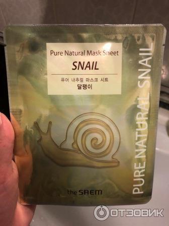 Тканевая маска для лица The Saem Pure Natural Mask Sheet Snail фото