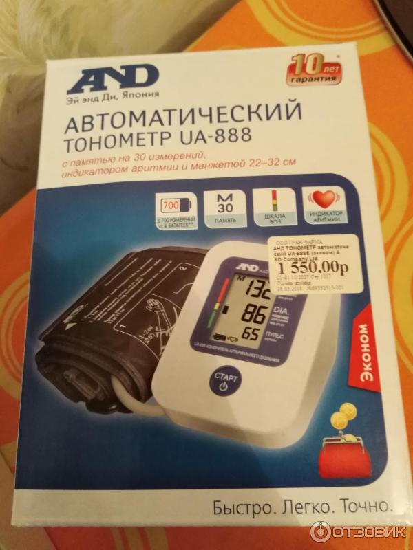 Тонометр AND UA888 фото